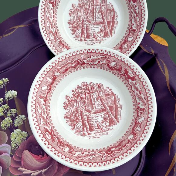 Dessert/Berry Bowl Memory Lane Pink/White Birthday Wedding Mom Gift Royal USA - Picture 2 of 7